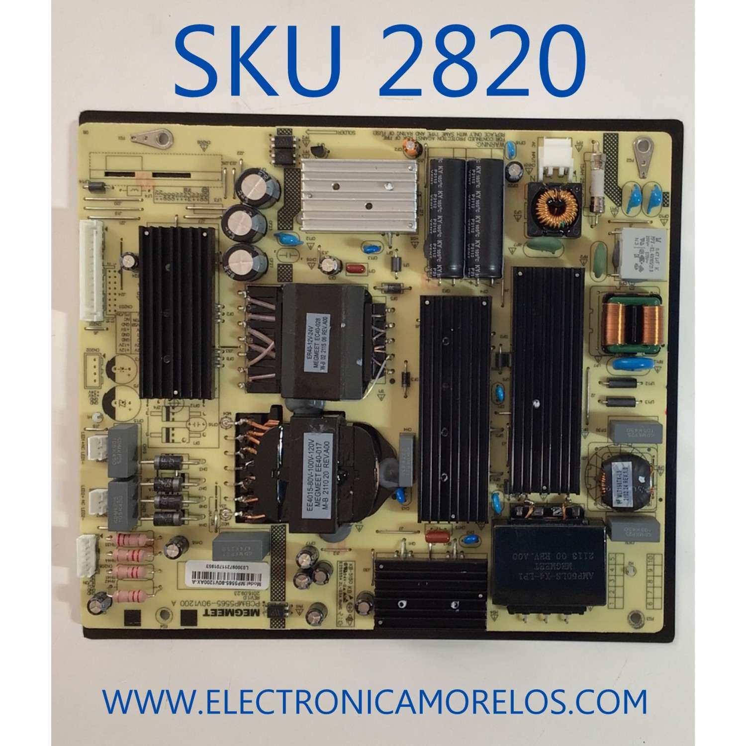 FUENTE DE PODER PARA TV RCA / NUMERO DE PARTE MP5565-90V1200AX / MP5565-90V1200 A / MP5565-90V1200AX-A / E255554 / KB-5150 / DISPLAY CV700U1-T01 / MODELOS RWOSU7049 / RNSMU7036-B